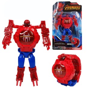 Zegarek zabawka 2w1 Avengers przemiana Spider man 