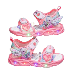Sandałki dla dziewczynki Kraina Lodu Elza na lato Led świecące 