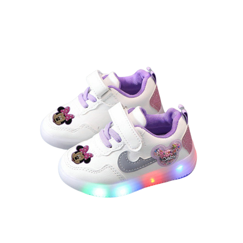 Buty niskie sportowe Baby na lato LED Disney  myszka Mini mała .png