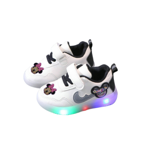 Buty niskie sportowe Baby na lato LED Disney myszka Mini 