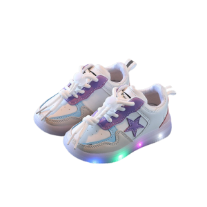 Sneakersy dziecięce star modne wygodne elastyczne pink