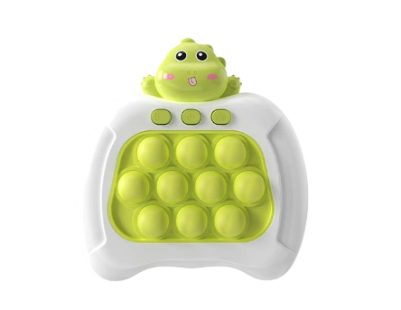 Konsola push bubble sensoryczna elektroniczna dla dzieci dinozaur zielony .png