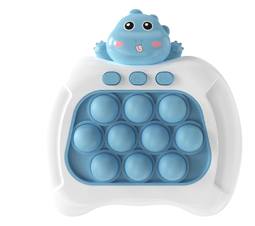 Konsola push bubble sensoryczna elektroniczna dla dzieci dinozaur niebieski.png