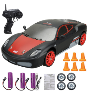 Samochód RC do driftu skala 1:24 zdalnie sterowany do 30 km/h 2.4G