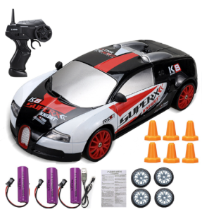 Samochód RC do driftu skala 1:24 zdalnie sterowany do 30 km/h 2.4G