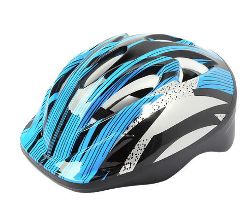 Kask rowerowy dziecięcy jasno niebieski.png