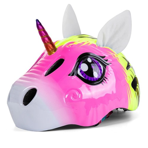 Kask rowerowy dziecięcy nosorożec różowy.jpeg