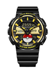 Zegarek Pokemon pokeball Pikachu elektroniczny dziecięcy podświetlany 