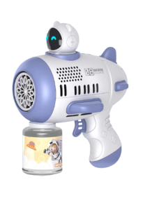 Pistolet do baniek mydlanych elektroniczny ze zbiornikiem fioletowy