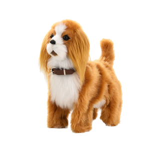 Pluszowy piesek interaktywny maskotka chodzi szczeka macha ogonkiem 