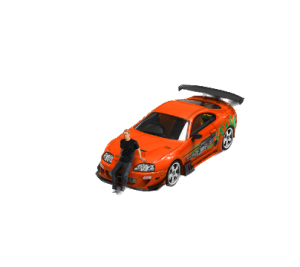 Toyota Supra A80Z model skala 1:64 seria Szybcy i Wściekli