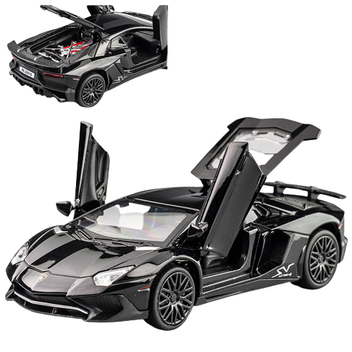 Lamborghini model zabawka czarny super car.png