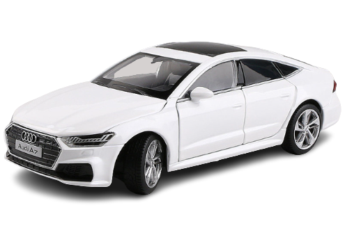 Audi A7 model samochodu biały.png