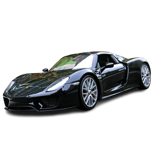 Porsche 918 Spyder zabawka model czarne.png