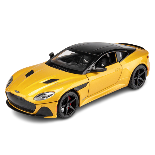 Aston Martin DBS model auta zabawka żółty.png