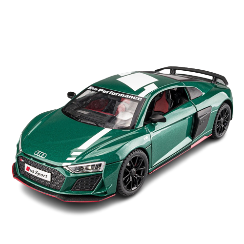 Audi R8 V10 Sport zielone sportowe zabawka model.png