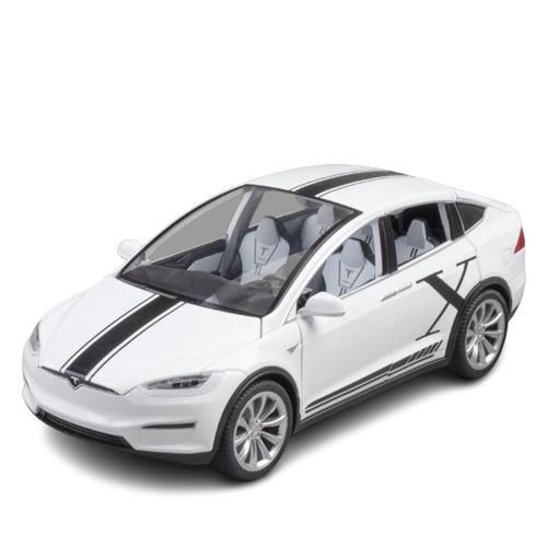 Tesla model x zabawka biały .png