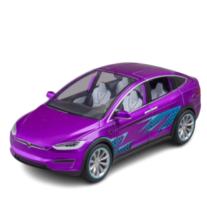 Tesla model X skala 1:24 świecące światła ruchome elementy