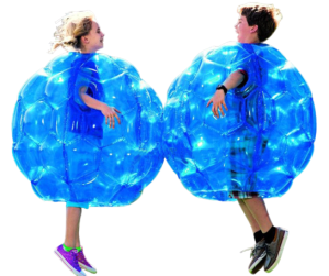 Dmuchana kula zderzak dla dzieci zabawka ogrodowa czerwona