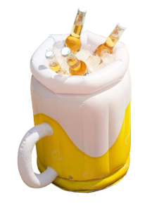 Dmuchany kufel chłodzący do piwa i napojów duży  