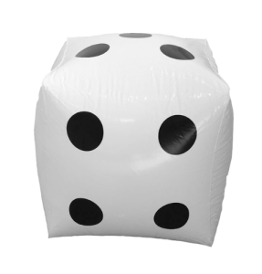 Kostka dmuchana ogrodowa duża zabawka ogrodowa wakacyjna 30 cm