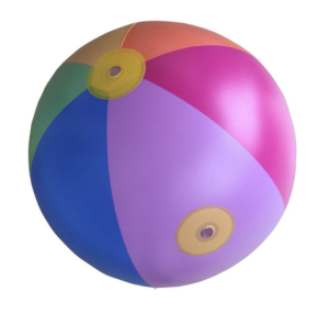 Duża dmuchana piłka ogrodowa z dyszami wodnymi 60 cm