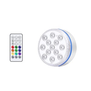 Basenowe lampki kolorowe RGB na pilota 1 sztuka na przyssawki 