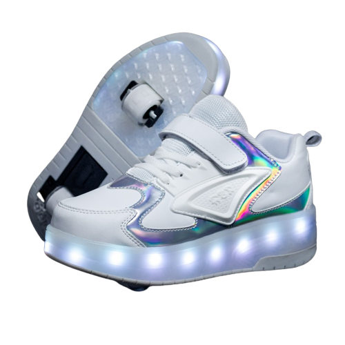 Butorolki dla dzieci chłopca dziewczynki  z kółkami shine white.png
