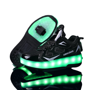Buty rolki unisex kolorowe świecące LED dla dzieci roz. 27-39
