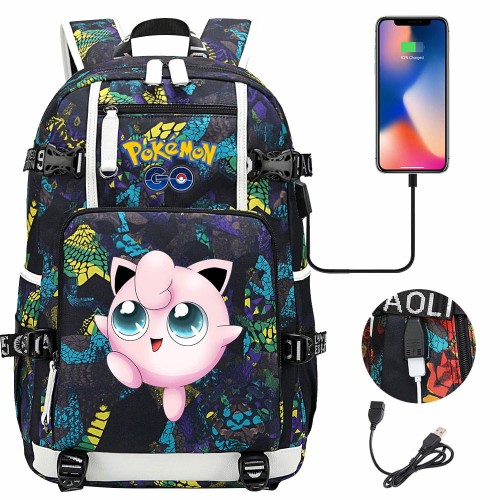 Plecak szkolny różne Pokemony modny i wygodny o dużej pojemności model 1.jpeg