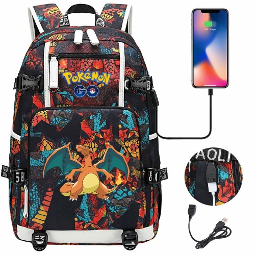 Plecak szkolny różne Pokemony modny i wygodny o dużej pojemności model 2.jpeg