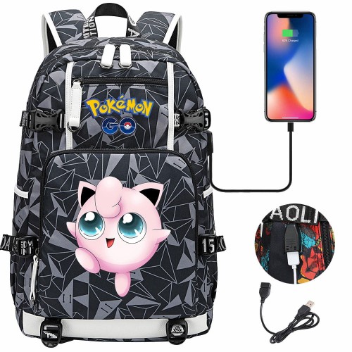Plecak szkolny różne Pokemony modny i wygodny o dużej pojemności model 18.jpeg
