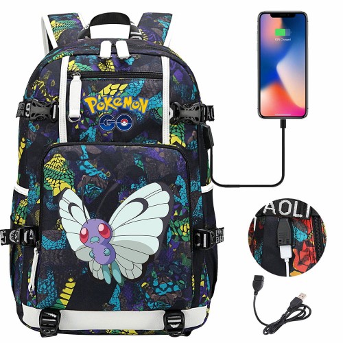 Plecak szkolny różne Pokemony modny i wygodny o dużej pojemności model 6.jpeg