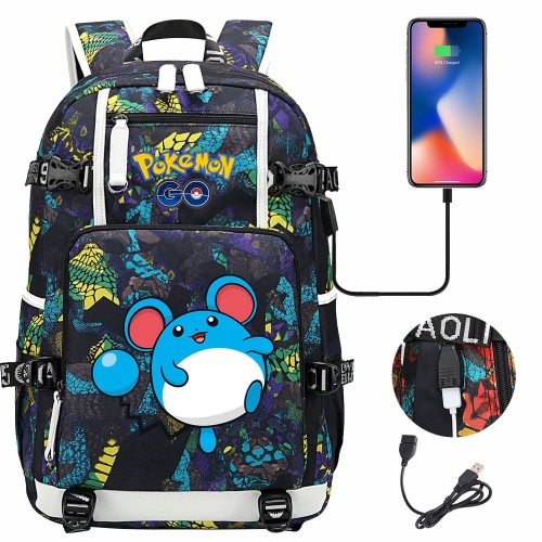 Plecak szkolny różne Pokemony modny i wygodny o dużej pojemności model 12.jpeg