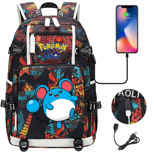 Plecak szkolny różne Pokemony modny i wygodny o dużej pojemności model 13.jpeg