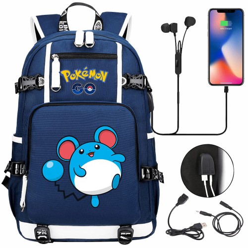 Plecak szkolny różne Pokemony modny i wygodny o dużej pojemności model 14.jpeg