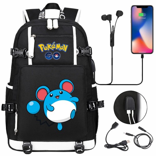 Plecak szkolny różne Pokemony modny i wygodny o dużej pojemności model 15.jpeg