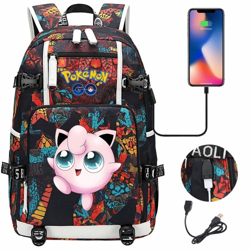 Plecak szkolny różne Pokemony modny i wygodny o dużej pojemności model 19.jpeg