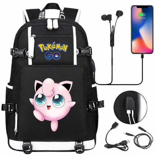 Plecak szkolny różne Pokemony modny i wygodny o dużej pojemności model 21.jpeg