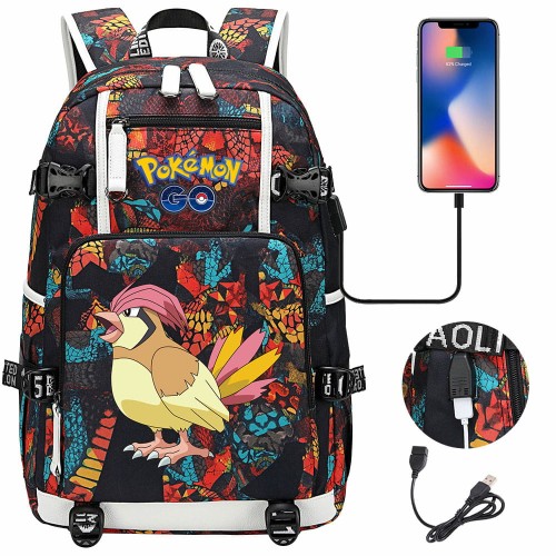 Plecak szkolny różne Pokemony modny i wygodny o dużej pojemności model 26.jpeg