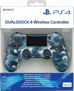 Pad Kontroler Sony DualShock 4 V2 wojskowy moro niebieski blue