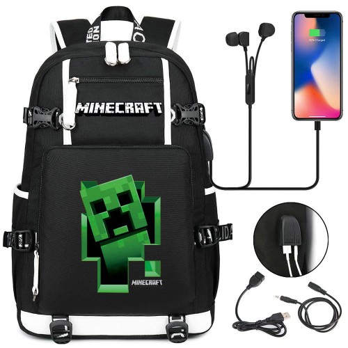 Plecak szkolny dla ucznia Minecraft pojemny na przybory książki .jpeg