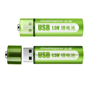 Baterie AA R6 do ładowania przez USB ekologiczne wielorazowe 2 szt