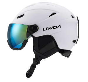 Kask narciarski z goglami unisex biały snowboard