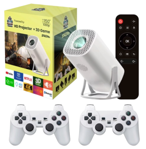 Smart projektor 2w1 konsola 3000 gier S40 4K HD 1080P