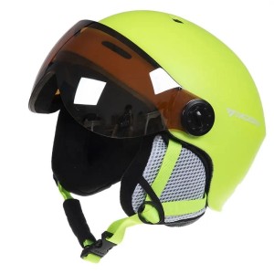 Profesjonalny kask narciarski unisex rozmiar S M L XL żółty