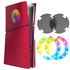 Wymienna obudowa do konsoli Sony PS5 RGB Czerwona