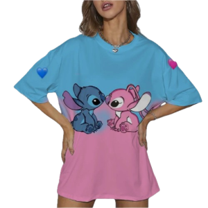 Młodzieżowa koszulka na krótki rękaw Disney Lilo i Stich