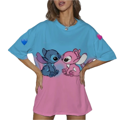 Młodzieżowa koszulka na krótki rękaw Disney Lilo i Stich
