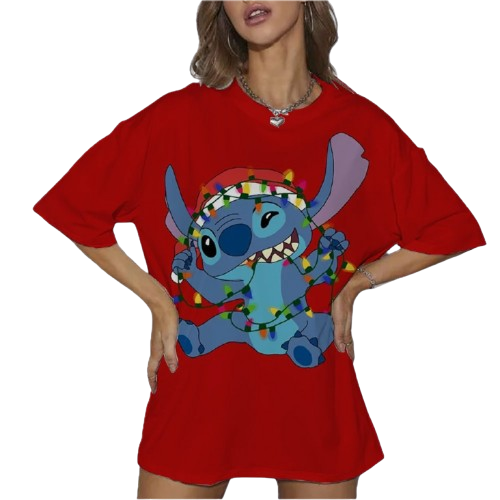 Młodzieżowa koszulka na krótki rękaw Disney Lilo i Stich